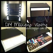 From Bare To Bold Diy Makeup Vanity On A Budget Diy Vanity Mirror Diy Makeup Vanity Home Diy