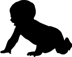 Babyfeb Png 297 237 Baby Silhouette Cute Paintings Minimal Drawings