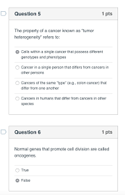 Eat well and start a routine. Solved Question 5 1 Pts The Property Of A Cancer Known As Chegg Com
