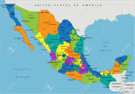 Mexico map by googlemaps engine: Colorful Mexico Political Map With Clearly Labeled Separated Royalty Free Cliparts Vectors And Stock Illustration Image 122617796