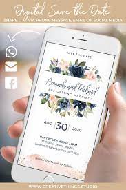 Electronic Wedding Invitations Electronic Invitations Etsy In 2021 Electronic Wedding Invitations Electronic Invitations Digital Wedding Invitations