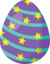 Violeta Pascua de Resurrección huevos clipart con estrella decoración  52788889 Vector en Vecteezy