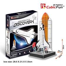40 x 62 x 40 cm. Naveta Spatiala Discovery Puzzle 3d 87 De Piese Bnc P601h 8169 Bekid Ro