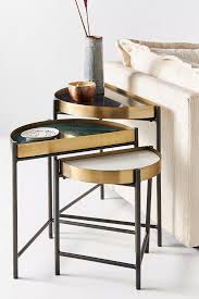 Danika Marble Nesting Table Set Anthropologie In 2020 Nesting Tables Coffee Table Small Coffee Table