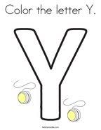 Cut and paste the letter y coloring page. Letter Y Coloring Pages Twisty Noodle
