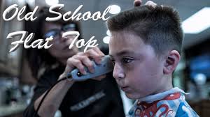 The flat top haircut is a versatile trend that can fit any image. Old School Flat Top Haircut For Kids Getting A Military Style Haircut Youtube