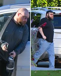 Former child star Angus T. Jones, now 30, looked unrecognizable while  running errands in Los Angeles, Calif. The “Two and a Half Men” star, who  was once the highest paid child actor,