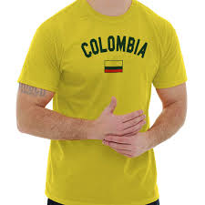 Details About Colombia Flag World Cup Soccer Colombian National Flag Pride T Shirt Tee