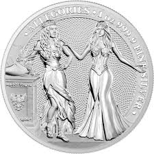 The product is made of noble silver metal of the all coins from the allegories series attract collectors' eyes. Allegories Italia Germania 1 Oz Silver Bu Germania Mint Bullion And Commemorative Coin Manufacturer