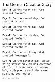 Idiomatic translations of wie gott dich schuf. Am Ersten Tag Schuf Gott Das Wort Germanskills Com Facebook