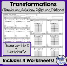 1 answers to set ii problems p. Transformations Scavenger Hunt Worksheets Teaching Resources Tpt