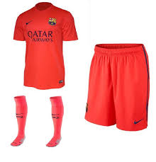 Carlos puyol fc barcelona jersey. Nike Fc Barcelona Away Kit 2014 15 Youth Short Sleeve Jersey Shorts Socks