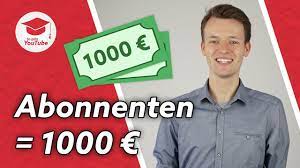 Das sind zwischen 5.000 und 100.000 euro am tag! Wie Viele Abonnenten Braucht Man Um Auf Youtube 1000 Zu Verdienen Wiegehtyoutube Youtube