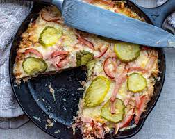 In a large skillet or sauté pan over medium heat, brown the diced pork in the olive oil. Cast Iron Cuban Casserole Leftover Pulled Pork Recipe Grilling 24x7