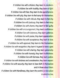 Maybe you would like to learn more about one of these? Children Learn What They Live Etsy