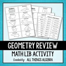 Products by gina wilson (all things. Geometry Review Math Lib By All Things Algebra Tpt