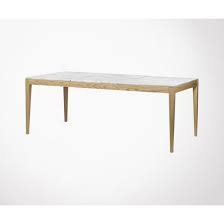Faites L Acquisition De La Table A Manger Marbre Et Chene Utile Par Temahome Cette Tres Gran Table A Manger Marbre Grande Table A Manger Table A Manger Design