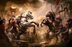 Richard The Lionheart Vs Saladin During The Crusades Into The Holy Land Follow War Historia For More Histor Knight On Horse Medieval Knight Knight Art