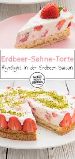 Erdbeer Sahne Torte Backen Macht Glucklich