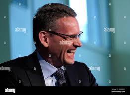 National Grid CEO John Pettigrew during a gathering of the Boston College's  Chief Executives Club, Thursday, March 17, 2022, in Boston. (AP  Photo/Charles Krupa Stock Photo