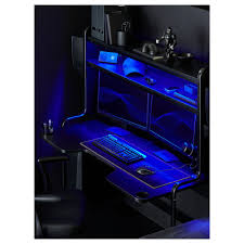 Fredde Bureau Noir 185x74x146cm Trouvez Le Ici Ikea In 2021 Room Setup Gaming Room Setup Gamer Room