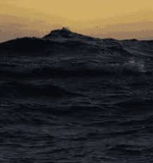 This aerial view of an island with clear water shows how vast the landscape is under the water. Ocean Waves Hd Gifs Tenor