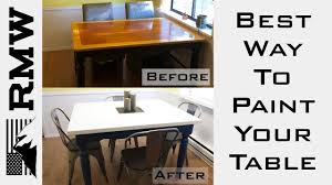 how to paint a kitchen table & make it