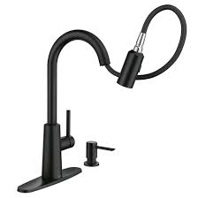 Check spelling or type a new query. Moen Nori 1 Handle Pulldown Kitchen Faucet Black 87066bl Rona