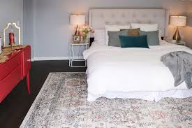 The smallest area rug size we recommend is a 6x9n rug under a queen bed. How To Choose The Right Area Rug For Under Your Bed