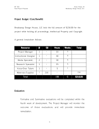 Sample Project Proposal Design Document