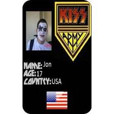 They also are issued at concert events, which function a backstage skip, in order that reporters can interview the band later, or have their photos taken with the aid of photographers. Kiss Army Fan Id Card Press Pass Concert Ticket On Popscreen