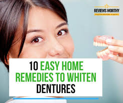 Baking soda is also effective at removing odors from your device. 10 Easy Home Remedies To Whiten Dentures