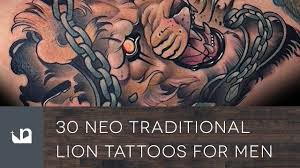 Want to see the world's best traditional lion tattoo designs? 30 Neo Traditional Lion Tattoos For Men Youtube