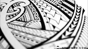 This is a cool mix of the hawaiian style of tribal tattooing and an asian flare with the classic power symbol; Easy Samoan Tribal Designs Novocom Top