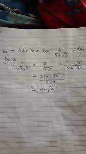 Contoh soal dan pembahasan tentang bentuk soal merasionalkan penyebut pecahan. Merasionalkan Penyebut Pecahan Brainly Co Id