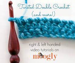 Twisted Double Crochet And More Twisted Stitches Crochet Stitches Crochet Basics Double Crochet