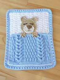 I've also included photo instruction to show how to fold the blanket to turn it into a plush teddy bear toy. Sleep Tight Teddy Bear Crochet Designs