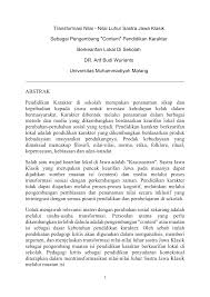 Maybe you would like to learn more about one of these? Abstrak Pendidikan Karakter Di Sekolah Ki