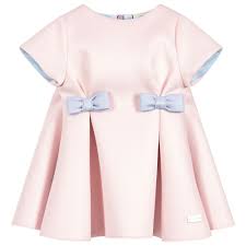 This Smart Fendi Dress Will Hold Its Gorgeous Swing Shape Whilst Baby Girls Move Around As It Is Made From A Stylish Tops For Girls Clothes Design Fendi Dress
