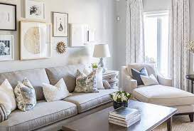 Sun beds can be used for anything from a quick nap for light work. Blue Pillow On White Chaise Lounge Transitional Living Room