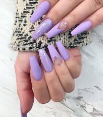 While some women wear these nails only for special occasions, many others. Philglamournails Nailvisions Nail Ideas Lilac Nails Lavender Nails Best Acrylic Nails