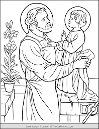 Baby jesus is waiting… nativity coloring pages Saint Joseph Jesus Coloring Page Thecatholickid Com