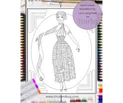 Have you found yourself invited to a 1920's themed party but don't have a thing to wear? Printable Fashion Coloring Pages 6 Pack 6 Coloring Sheets Of 1920s Fashion 8 5 X 11 Pdf Chub And Bug Illustration Wall Art And School Supplies For Kids And Babies