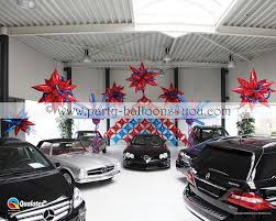 queen s diamond jubilee balloon decorations in a car show room balloon decorations car room decor balloons