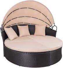 We did not find results for: Buy Kaimeng Patio Furniture Round Outdoor Daybed With Retractable Canopy Wicker Rattan Sectional Sofa For Lawn Garden Backyard Pool Beige Online In Turkey B084vk829j