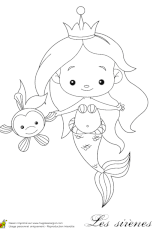 Twitter facebook google+ j'étais tranquillement en train de gribouiller sur une feuille, quand soudain je me suis dit que ce serait quand même vachement sympa que vous aussi, vous puissiez griffonner facilement ! Coloriage Princesse Sirene Facile A Colorier Sur Hugolescargot Com