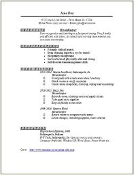 Housekeeper Resume Examples Samples Free Edit With Word