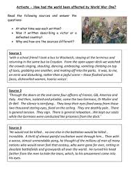 A collection of english esl worksheets for home learning, online practice, distance learning and english classes to teach about war, war. Impact Of World War I Teaching Resources