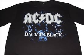 Ac Dc Back In Black Lightning Large Small T Shirt Shirts Rock T Shirts Back To Black