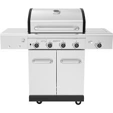 Nexgrill 10000666a0 gas grill main burner genuine original equipment manufacturer (oem) part. Nexgrill Revelry 4 Burner Propane Gas Grill In Stainless Steel With Side Burner And Smoker The Home Depot Canada